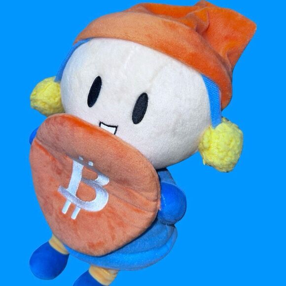RARE Bitcoin The Little Holder Winter Ski Summit Plush Toy - Picture 2 of 6